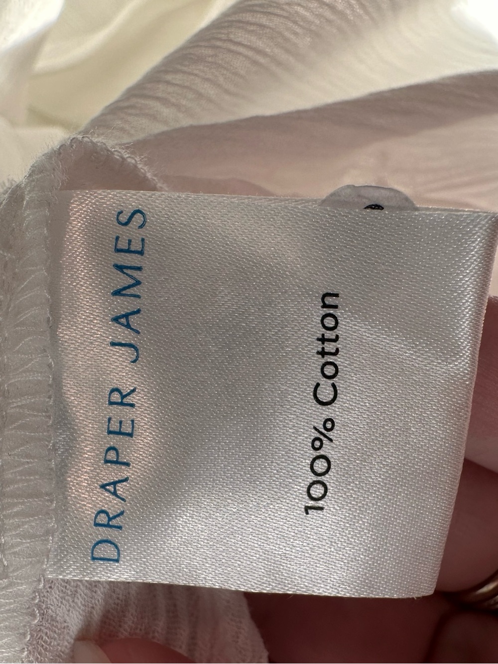 Draper James White Crinkle Cotton Midi Swim Coverup Dress Belted Medium Coastal - Picture 7 of 9
